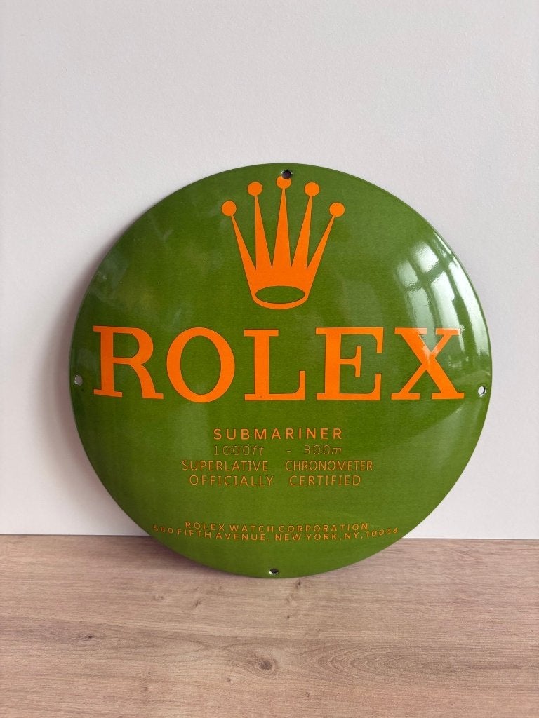 Assiette murale en émail style Submariner (30 cm), Enlèvement ou Envoi