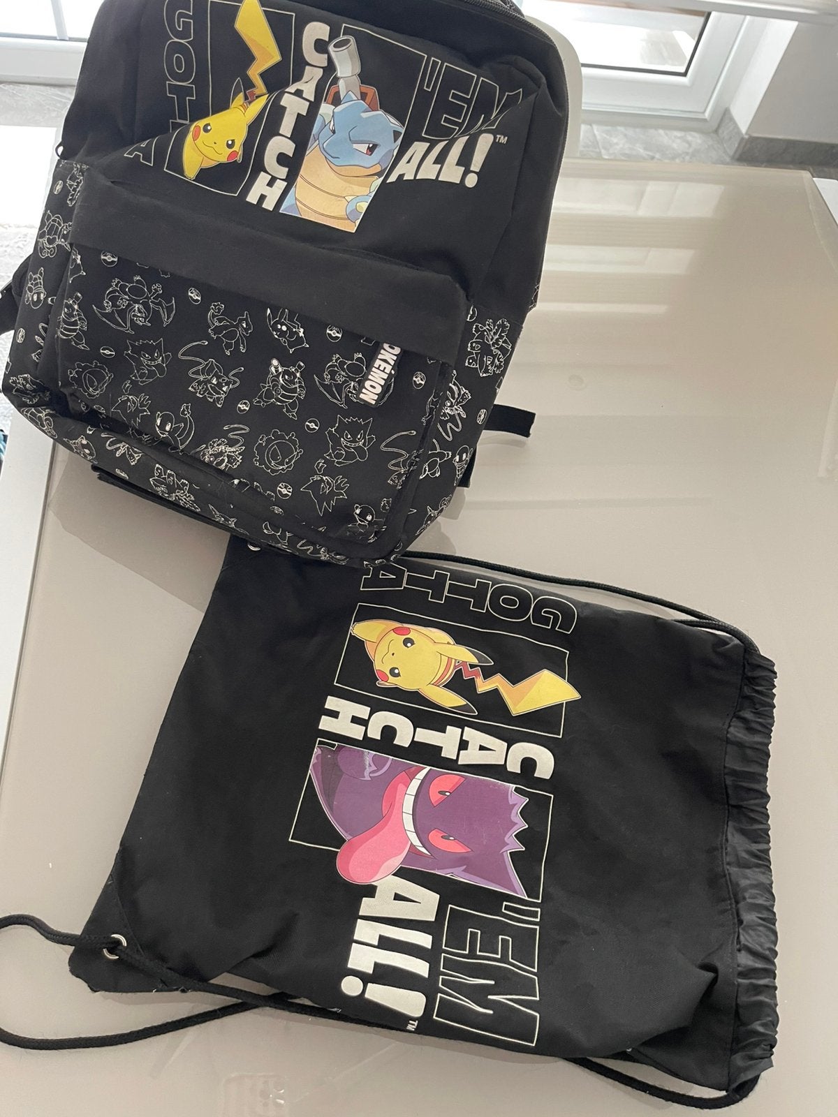 schoolrugtas pokemonmet turnzak, Handtassen en Accessoires, Tassen | Schooltassen, Ophalen, Rugtas, Zwart, 40 tot 50 cm