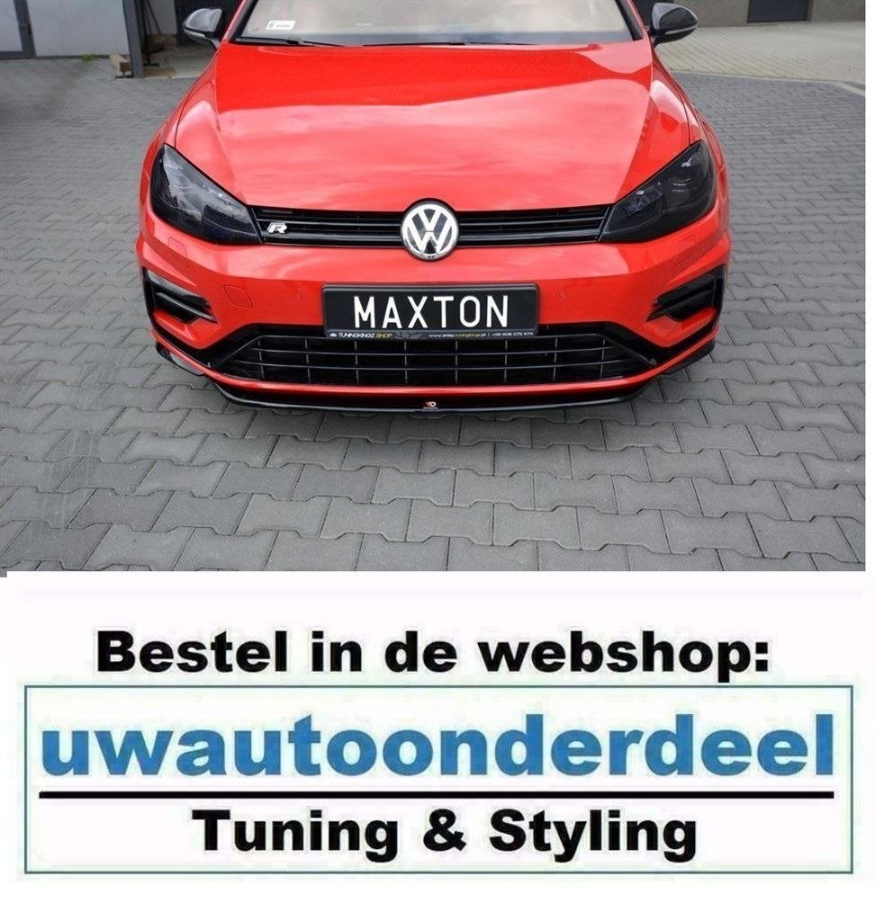 Maxton Spoiler Lip Splitter Geschikt Voor VW Golf 7 R R20 Fa, Verzenden