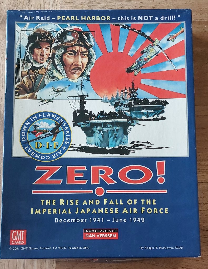 GMT Games: Down in Flames - Zero! + 2 Expansions, Hobby en Vrije tijd, Een of twee spelers, Ophalen of Verzenden, Zo goed als nieuw