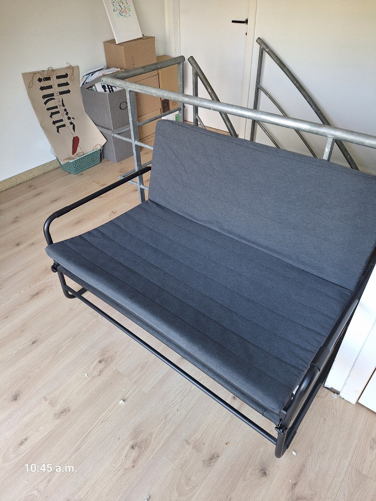 Zetelbed Ikea, Huis en Inrichting, Ophalen, Zo goed als nieuw, 200 cm, Grijs