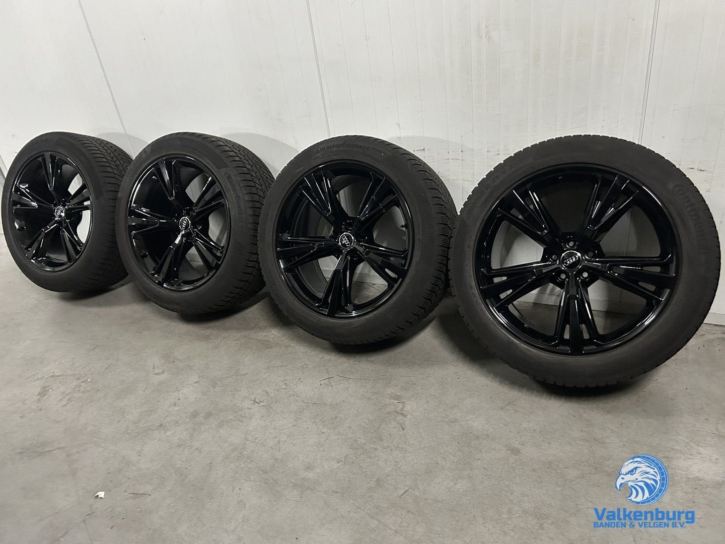 7-8mm! Originele Audi Q8 SQ8 4M8 21 inch zwarte velgen 5x112, Auto-onderdelen, Banden en Velgen, Gebruikt, -, 285 mm, -