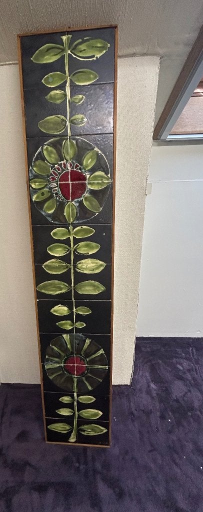 Vintage keramiek wandpaneel, Antiek en Kunst, Ophalen