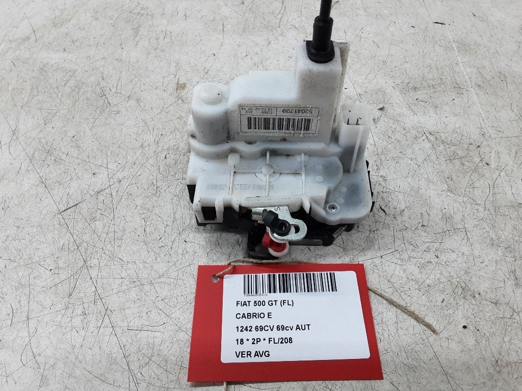 SERRURE DE PORTE AVANT GAUCHE Fiat 500C (312) (52041739), Mevr. I. Hauben, Utilisé, Fiat, Avant