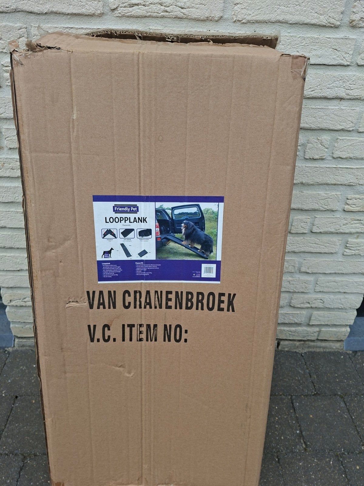 Loopplank hond max 90kg, Ophalen