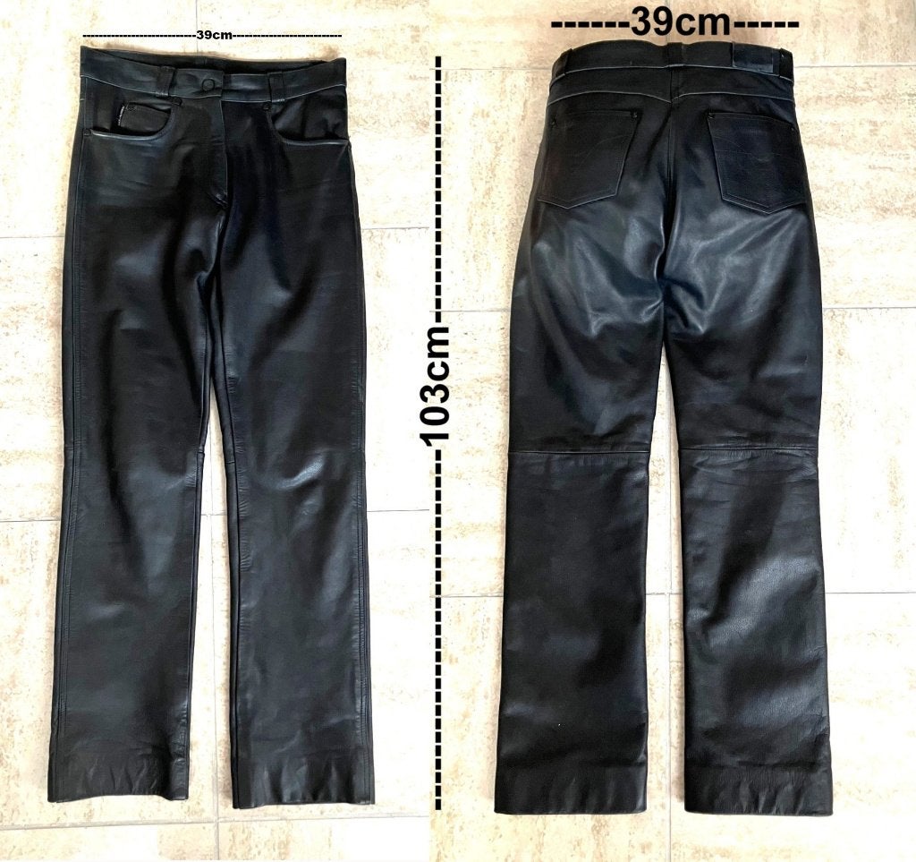 Lederen Motor Broek, Ophalen of Verzenden, Tweedehands, Dames, Broek | leer
