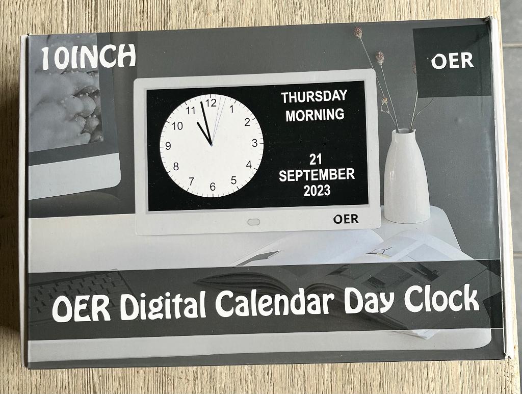 Digitale dementie klok, Ophalen, Zo goed als nieuw, Digitaal, Wekker of Tafelklok