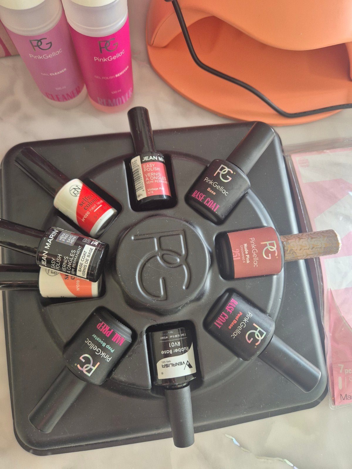 Pink Gellac Starterset + LED Lamp & Accessoires, Ophalen, Zo goed als nieuw, Handen en Nagels, Accessoires