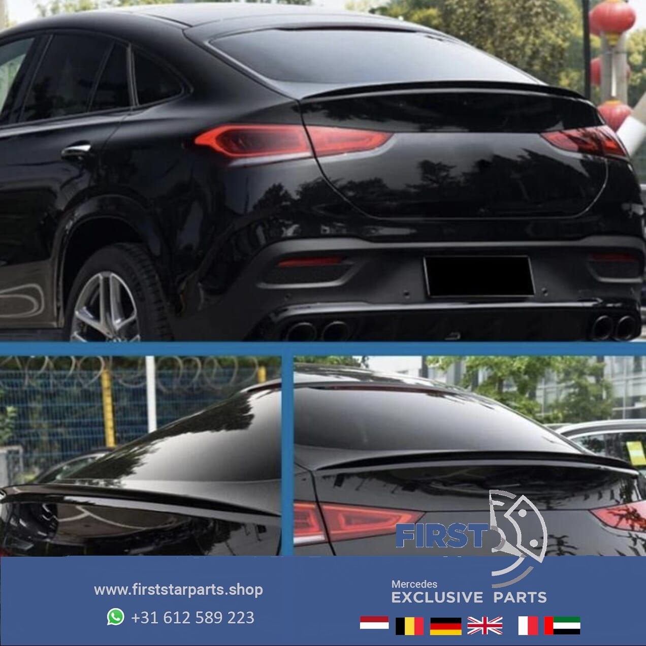 W167 C167 GLE COUPÉ AMG KOFFERBAK SPOILER GLE43 GLE53 GLE63, Gebruikt, -, Voor, Ophalen of Verzenden