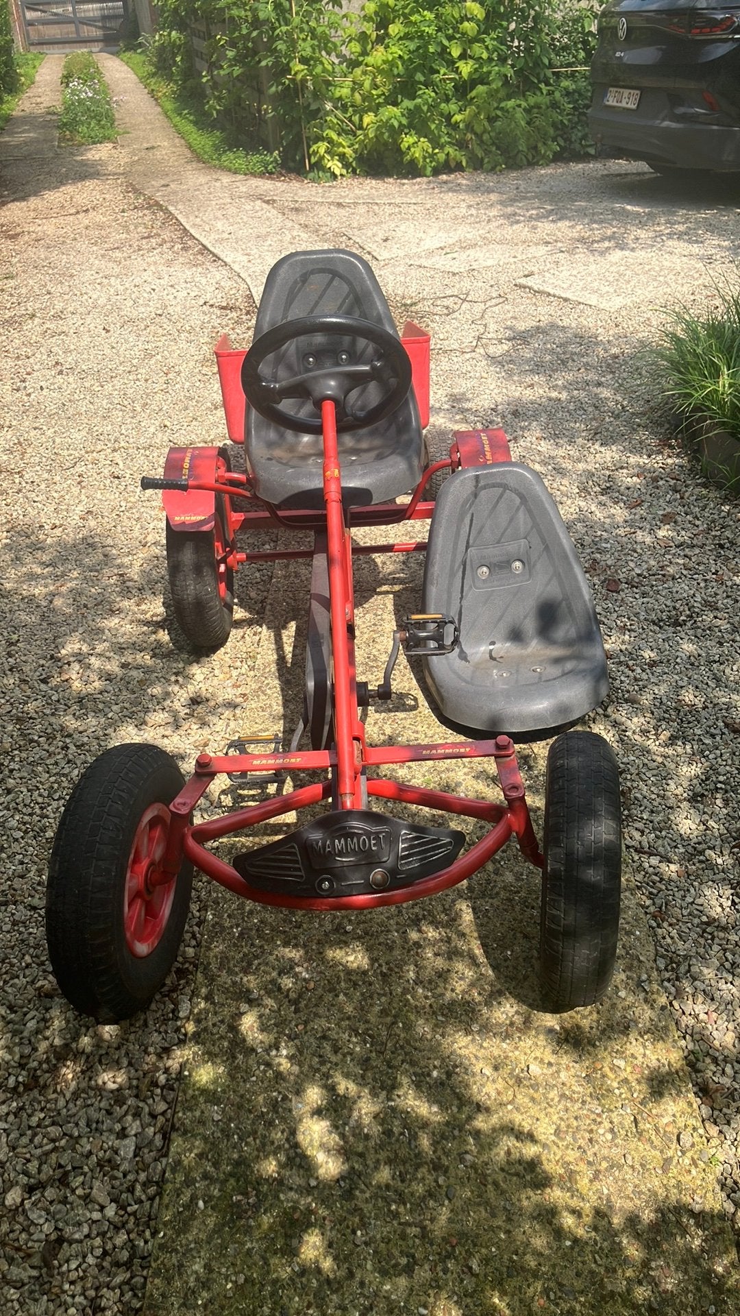 Rode gocart mammoet, Ophalen, Gebruikt, Mammoet