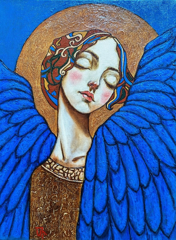 "Engel" Schilderij, Antiek en Kunst, Kunst | Schilderijen | Modern, Verzenden
