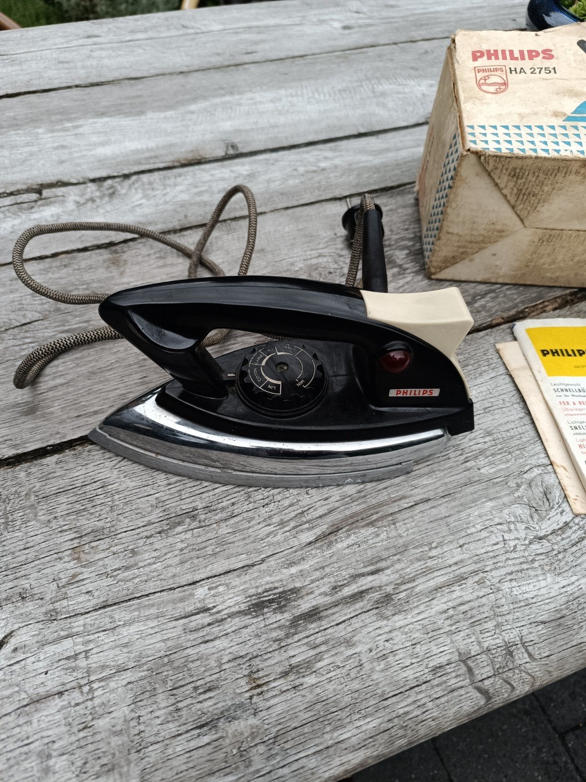 fer à repasser Philips vintage, Enlèvement ou Envoi