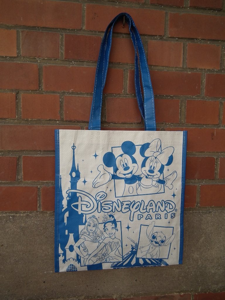 Herbruikbare tas Disneyland Paris (H 34/l 31 cm) nieuw, Verzenden, Overige figuren, Zo goed als nieuw, Tas, Koffer of Zak
