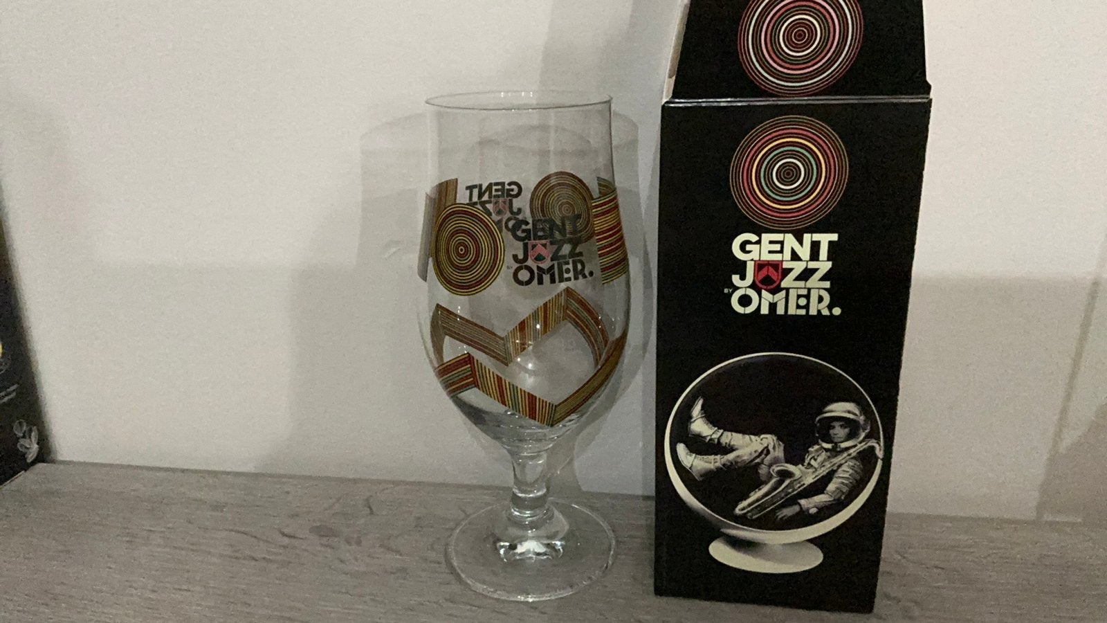 Omer Gent jazz 2026, Verzamelen, Glas en Drinkglazen, Ophalen of Verzenden, Zo goed als nieuw