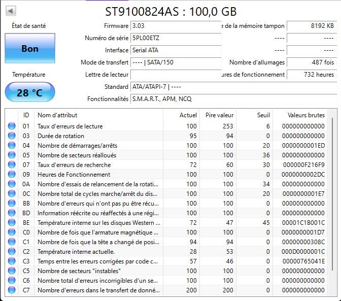 Lot de HDD 2,5" SATA diverses capacités, Computers en Software, Harde schijven, Ophalen, Intern, Gebruikt, 100-750Go