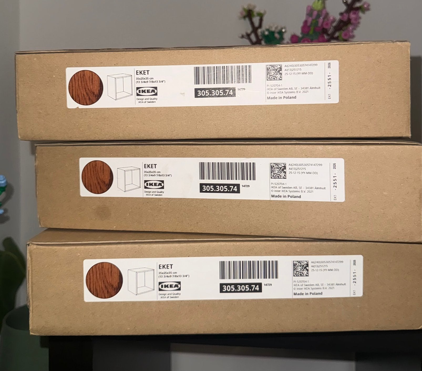 Ikea eket 35x25x35 walnoot, Enlèvement, Neuf