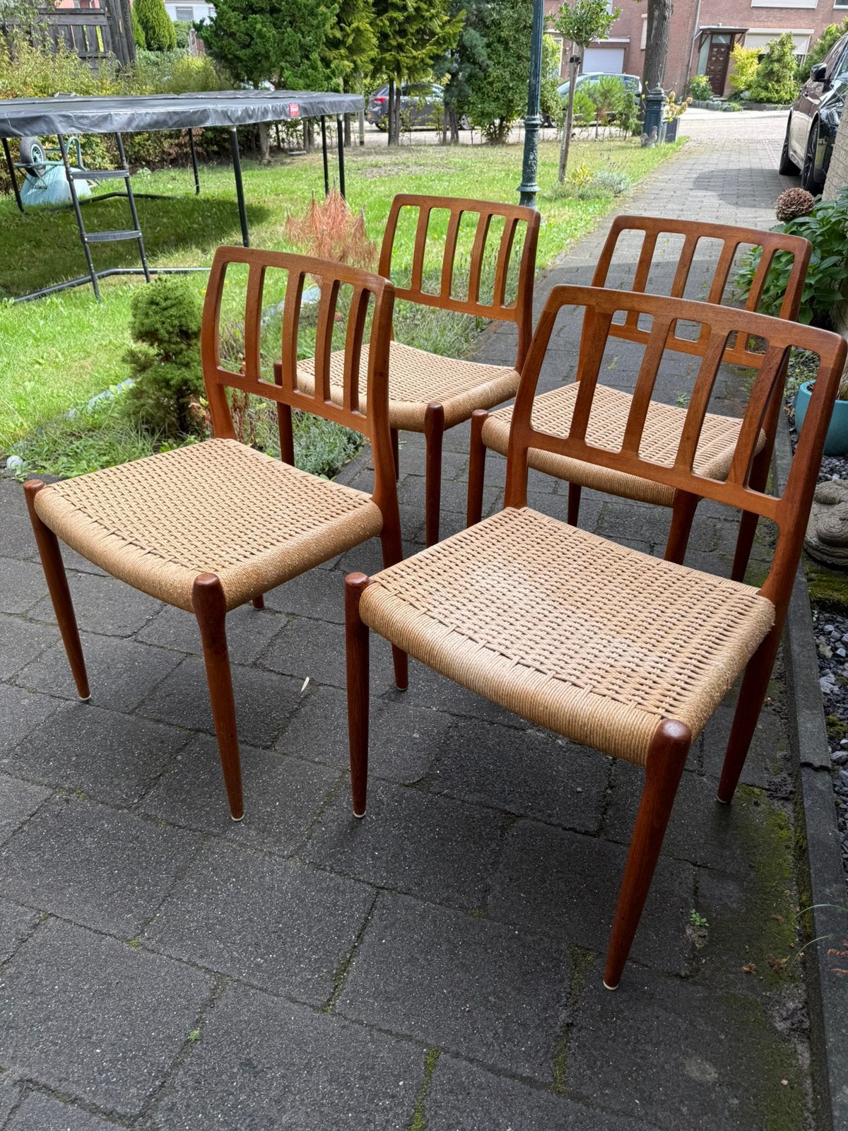 Niels Moller stoelen model nr.83 Deens design vintage retro, Ophalen