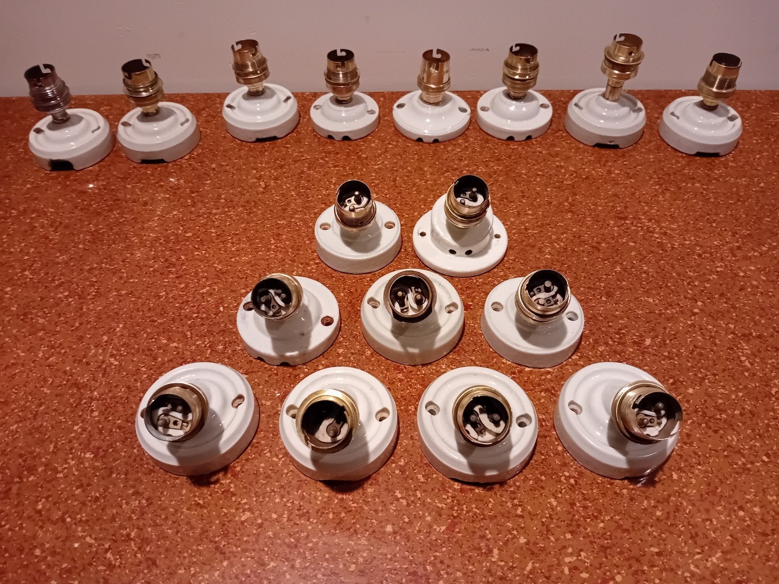 porseleinen lamphouders , porseleinen rozzet, Huis en Inrichting, Ophalen of Verzenden