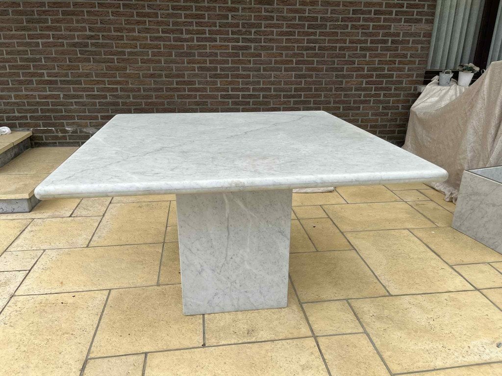 Table à manger en marbre 120x120x73, Maison & Meubles, Enlèvement ou Envoi