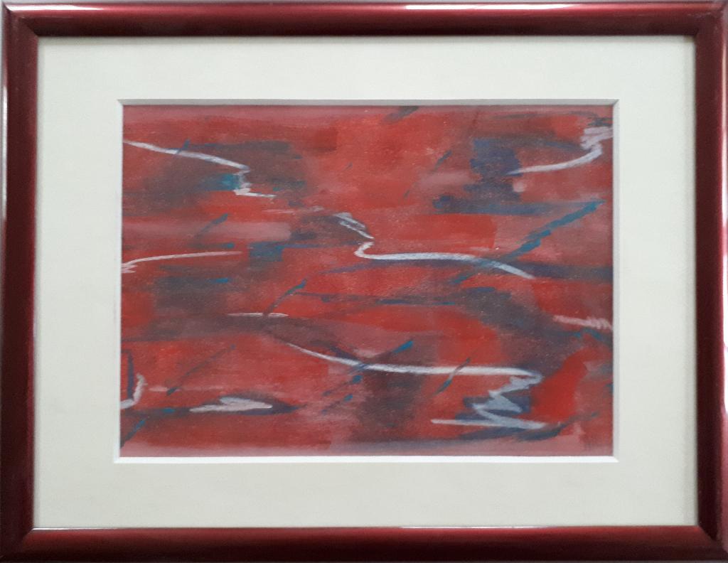 Pasteltekening  ABSTRACT I, Antiek en Kunst, Ophalen of Verzenden