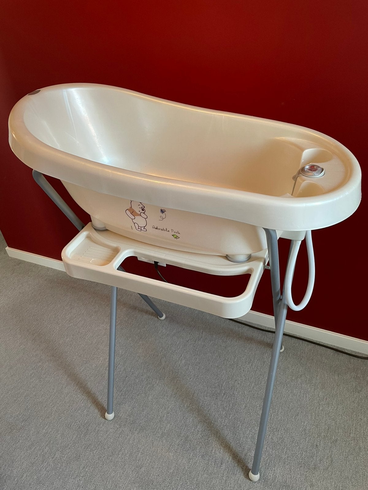 Babybadje bébéjou met thermometer, Kinderen en Baby's, Badjes en Verzorging, Ophalen, Zo goed als nieuw