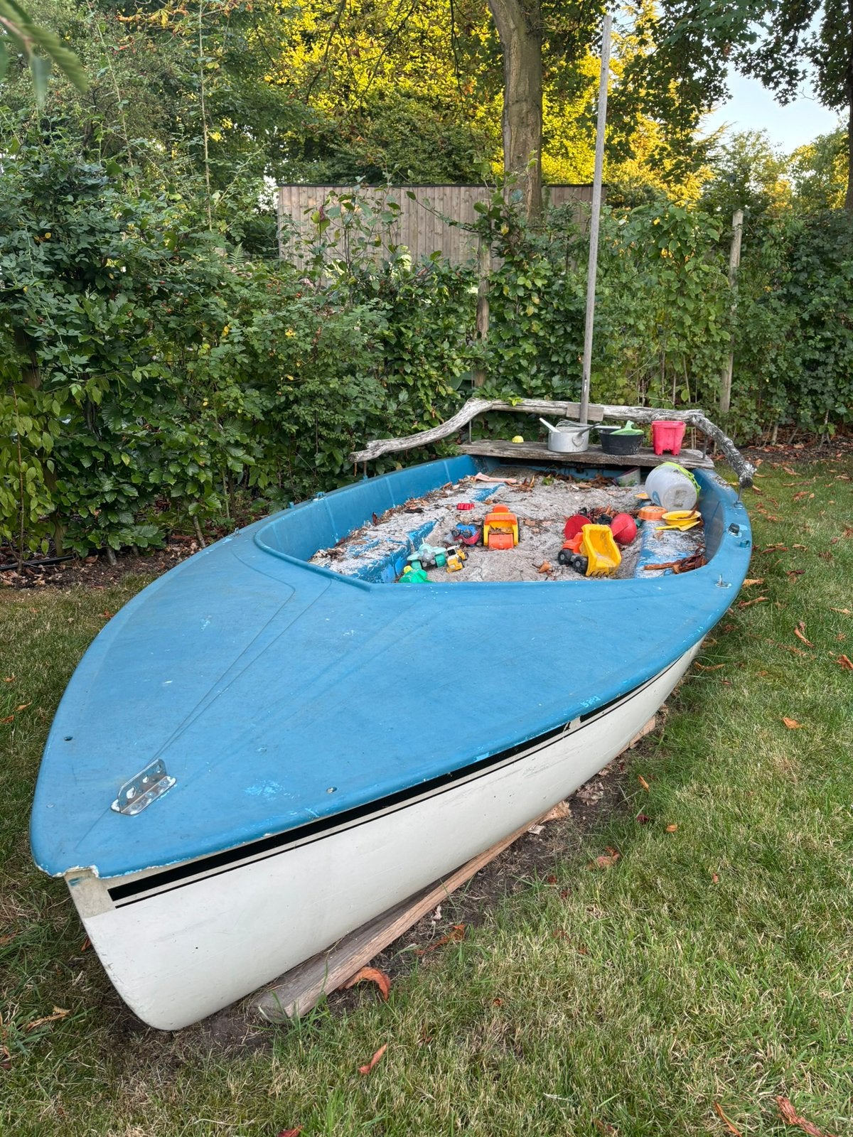 Zandbak in een boot, Kinderen en Baby's, Speelgoed | Buiten | Zandbakken, Ophalen, Gebruikt