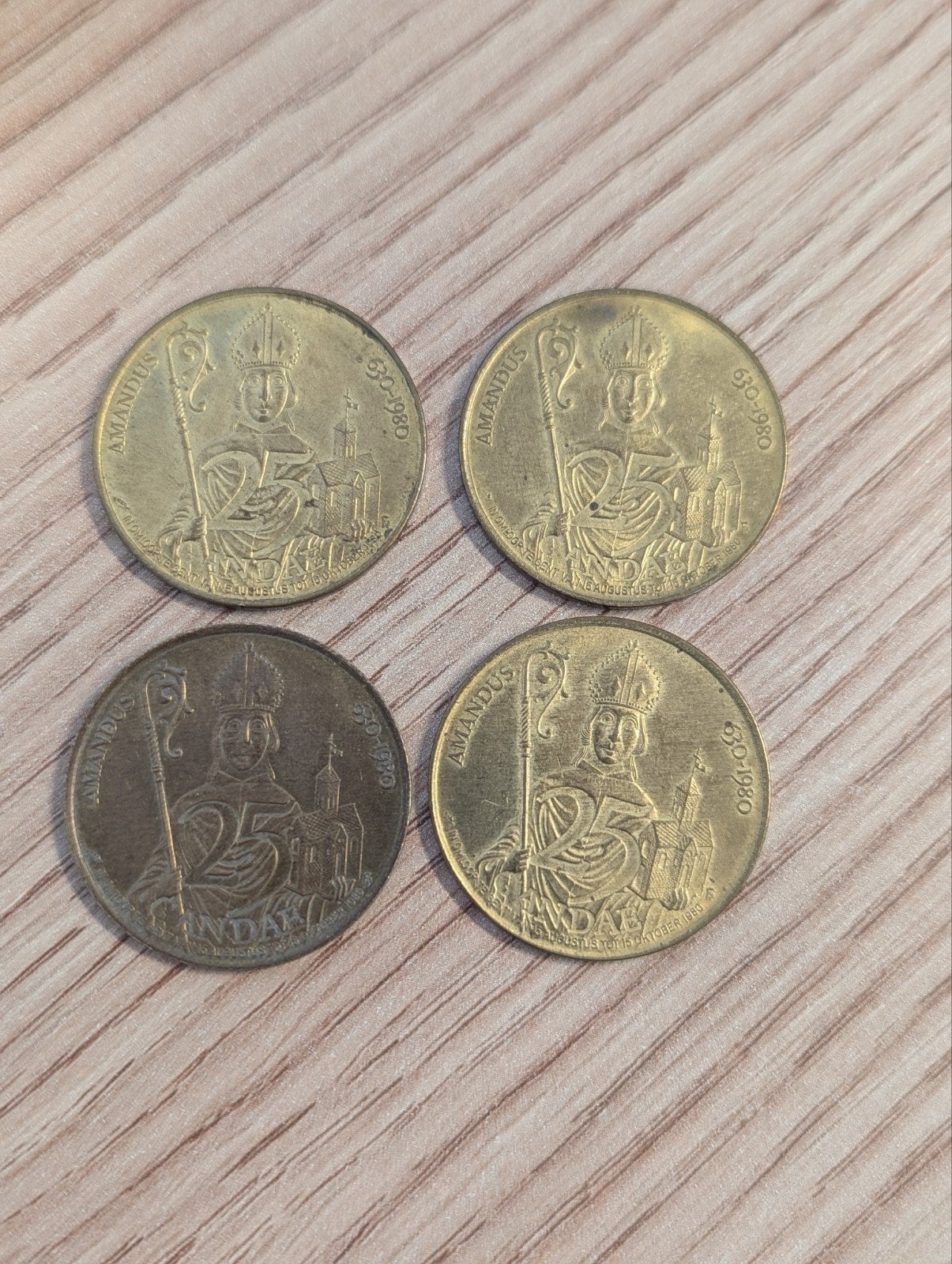 Penningen 25 Gandae, Postzegels en Munten, Munten en Bankbiljetten | Verzamelingen, Ophalen of Verzenden