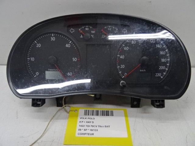 COMPTE-TOURS Volkswagen Polo IV (9N1 / 2/3) (6Q092080DJ), Utilisé, Volkswagen