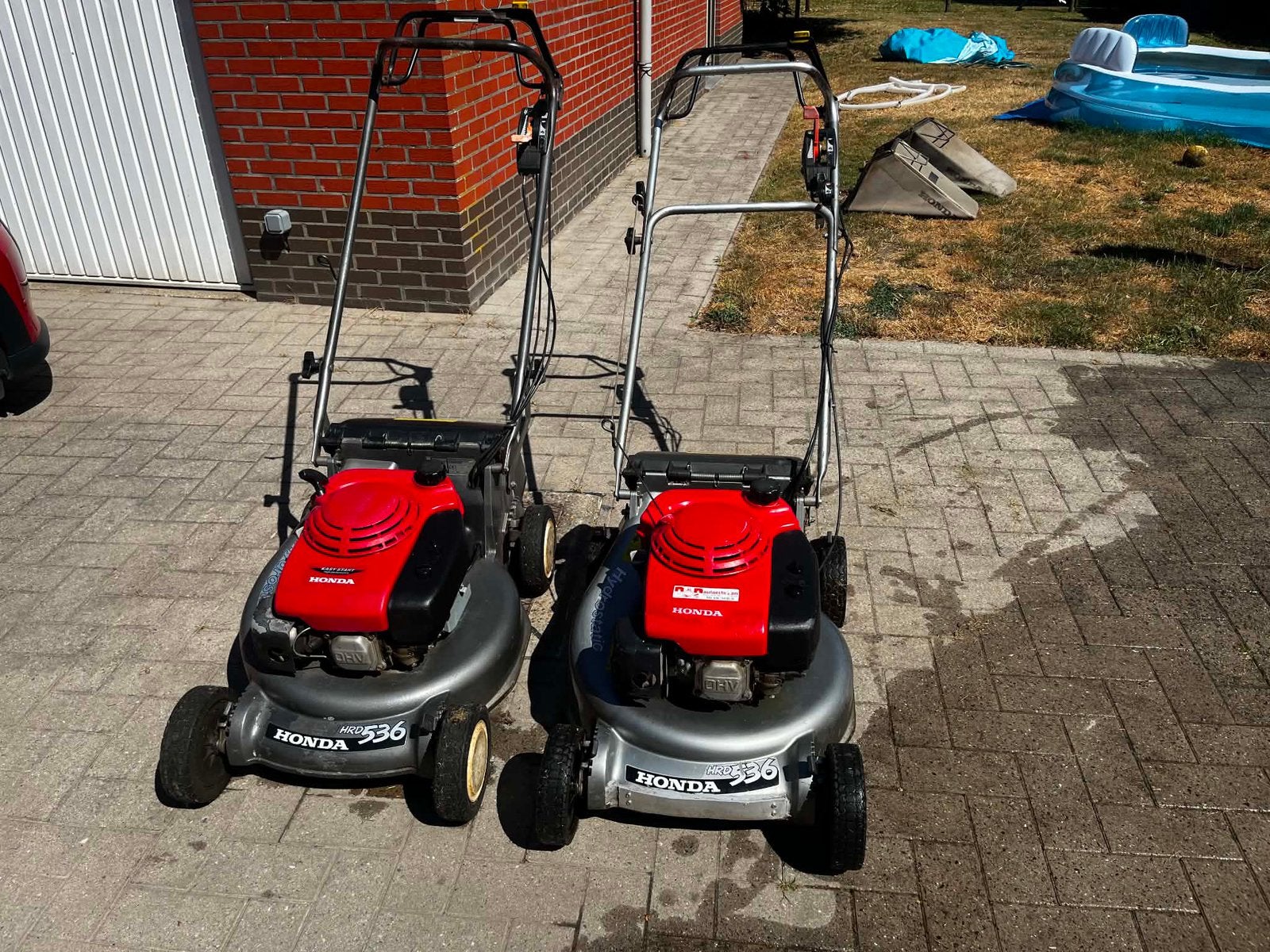 2 Grasmaaiers Honda GXV160, Tuin en Terras, Ophalen, Gebruikt, Benzine-grasmaaier