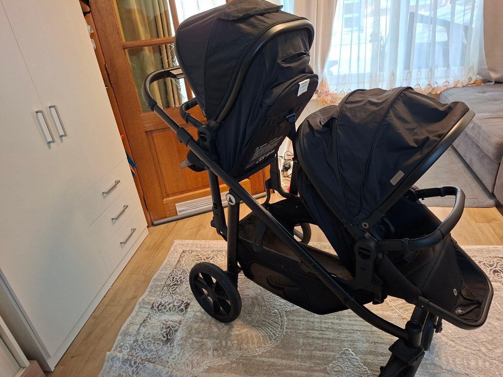 Dubbele Kinderwagen, Enfants & Bébés, Enlèvement, Comme neuf, Poussette ou Buggy
