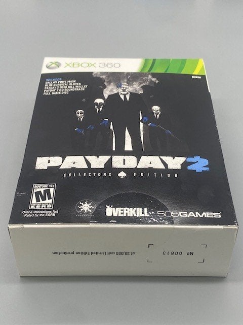 Xbox 360 Payday 2 Collectors Edition | Compleet, Games en Spelcomputers, 1 speler, Ophalen of Verzenden, Avontuur en Actie, Vanaf 18 jaar
