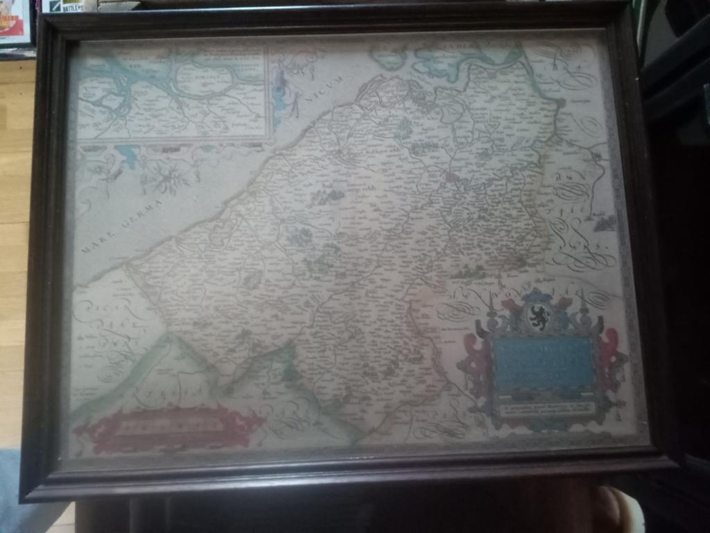 Zeer oude kaart Vlaanderen, Ophalen of Verzenden
