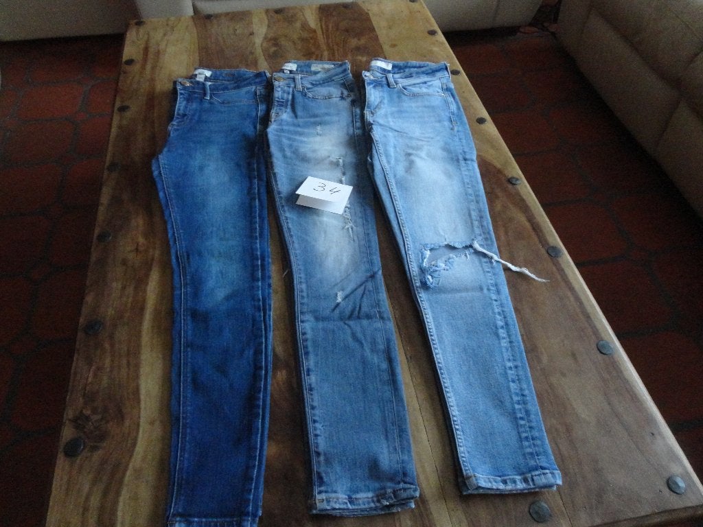 Pakket Jeans broeken, Kleding | Dames, Ophalen of Verzenden, Gedragen, Maat 36 (S), Lang