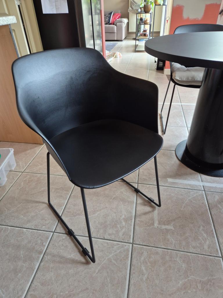 3 kuipstoelen, Ophalen, Zo goed als nieuw, Zwart, Drie