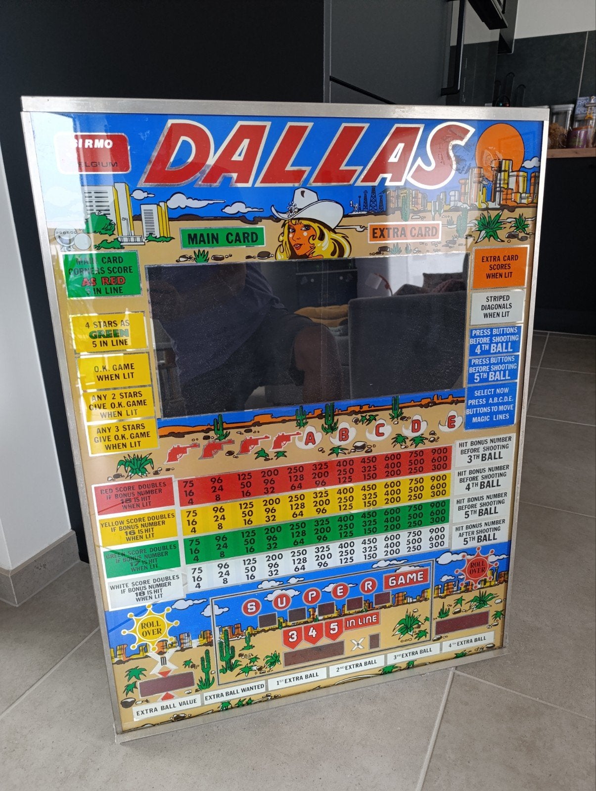 Vitre Bingo Dallas et Miss Marilyn, Euro, Enlèvement, Utilisé