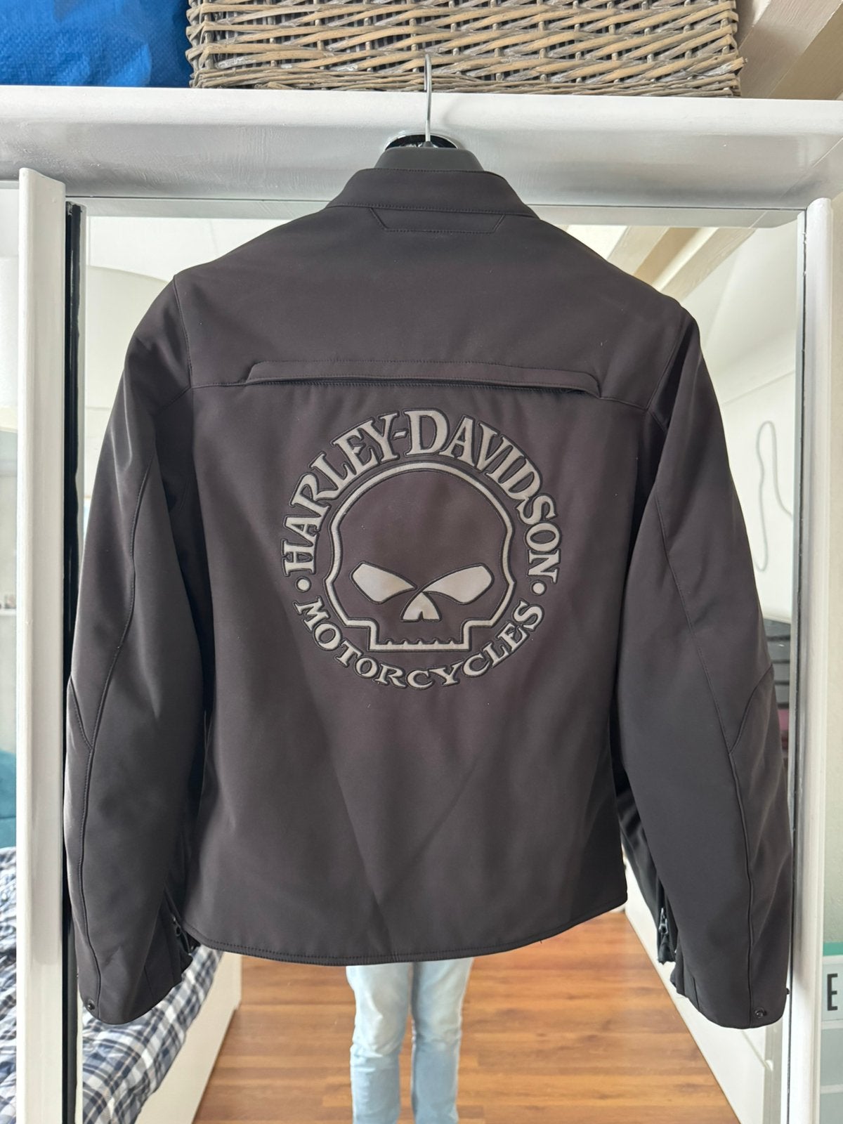 Harley davidson willie g skull motorjas, Ophalen of Verzenden, Tweedehands, Heren, Jas | textiel