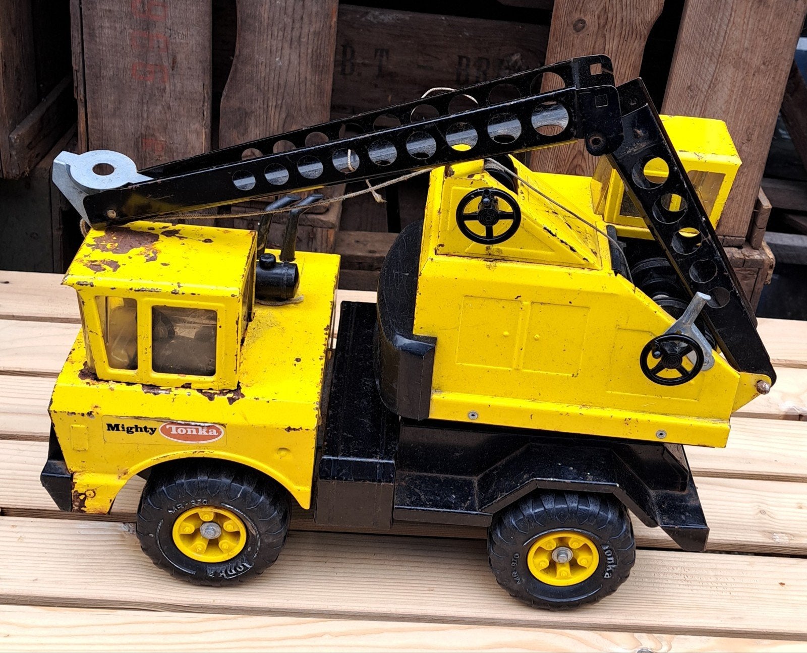 hijskraan tonka hijskraan decoratie, Antiquités & Art, Enlèvement ou Envoi