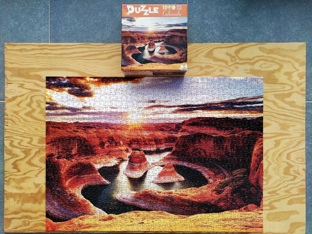 Puzzle 1000 pièces - Horseshoe Bend, fleuve Colorado, Enlèvement ou Envoi, 500 à 1500 pièces, Comme neuf, Puzzle