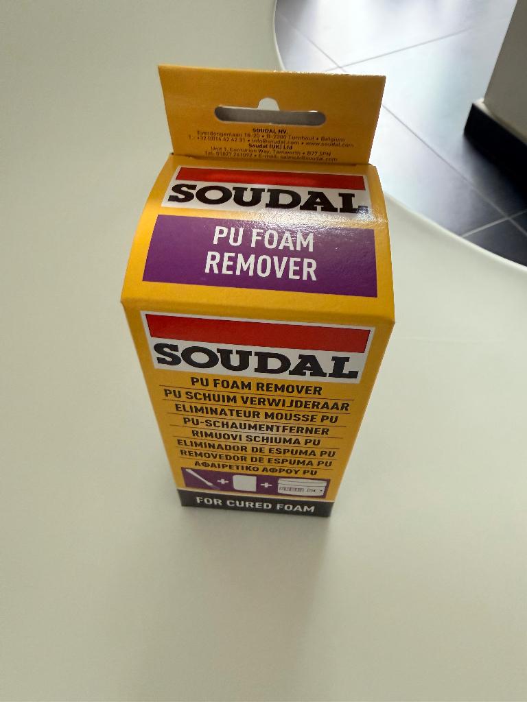 SOUDAL PU FOAM REMOVER, Doe-het-zelf en Bouw, Isolatie en Afdichting, Nieuw, 5 tot 10 m², Ophalen, Minder dan 4 cm