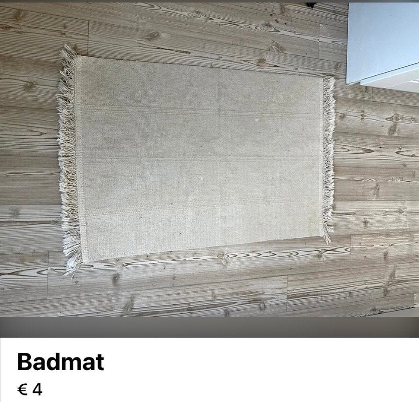 Badmat, Ophalen, Badmat