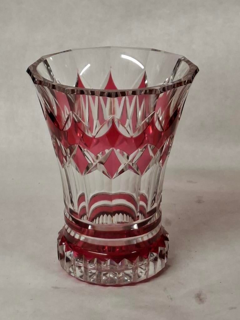 VASE EN CRISTAL VAL SAINT LAMBERT SIGNÉ, Enlèvement ou Envoi