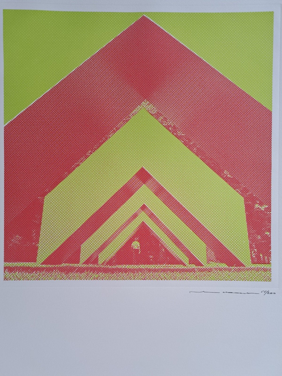 BEKAERT Piet "Geometrie " zeefdruk, Antiquités & Art, Art | Lithographies & Sérigraphies, Numéroté, Enlèvement ou Envoi, Sérigraphie