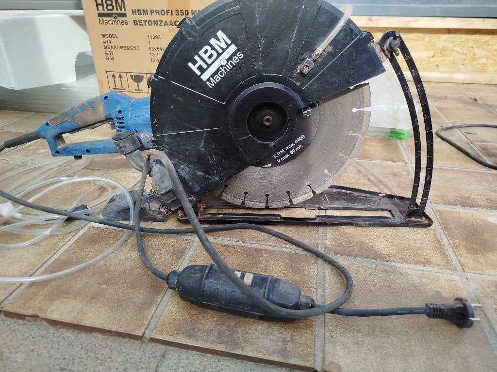 Hbm muurzaag betonzaag, Ophalen, Gebruikt, 70 mm of meer, Overige typen