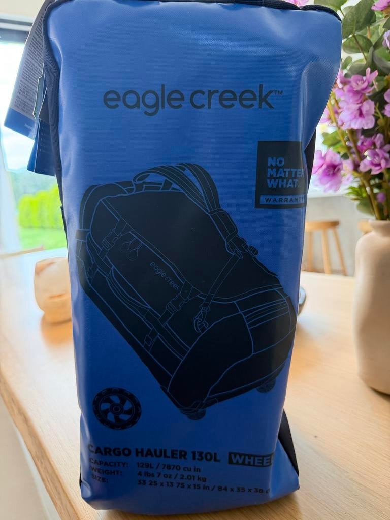 Eagle Creek Cargo Hauler Wheeled Duffel 130L - NIEUW, Enlèvement, Neuf, Bleu