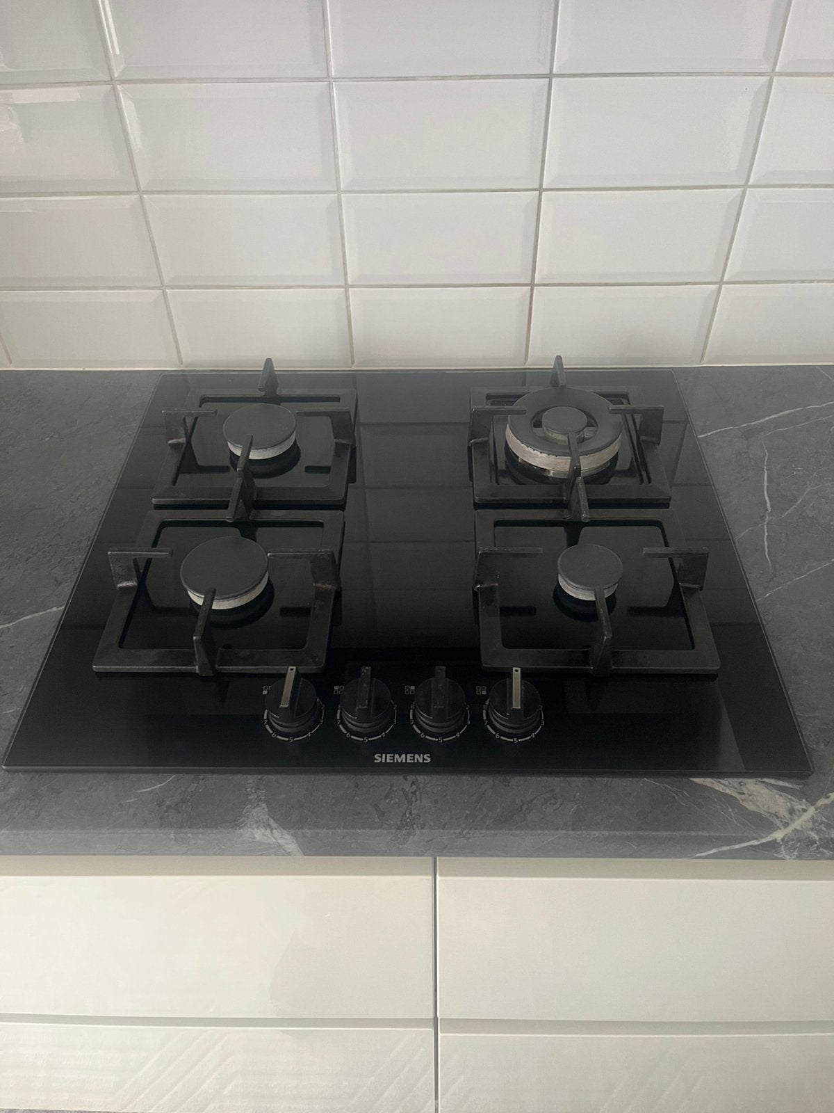 Inbouw gas kookplaat siemens, Elektronische apparatuur, Ophalen, Gebruikt, 4 kookzones, Inbouw