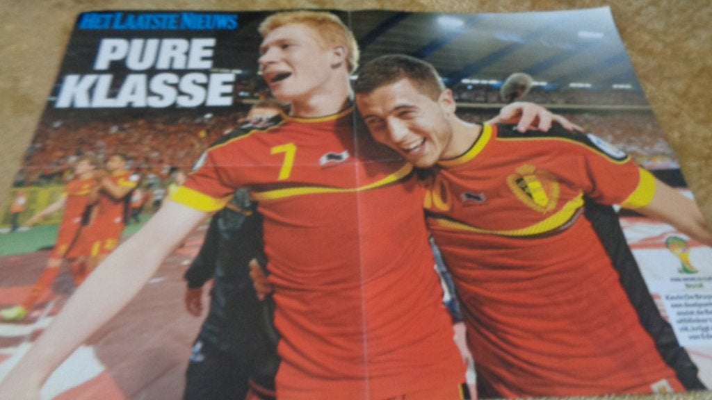 Voetbal affiche, Verzamelen, Ophalen of Verzenden, Zo goed als nieuw, Poster, Plaatje of Sticker
