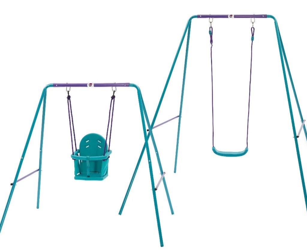 plum schommel set 2 in 1, Kinderen en Baby's, Speelgoed | Buiten | Speeltoestellen, Zo goed als nieuw, Schommel, Ophalen