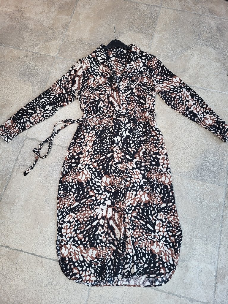 Merk Pieces: lange jurk mt large, Vêtements | Femmes, Enlèvement ou Envoi, Brun, Pieces, Sous le genou