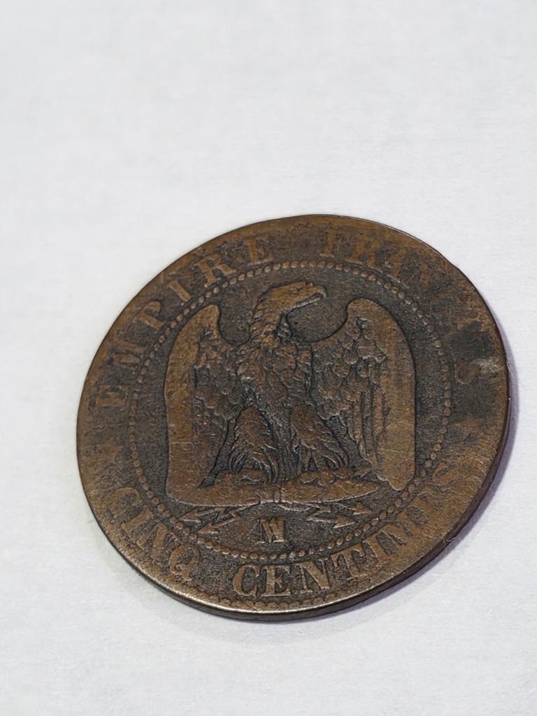 5 cent 1854m Frankrijk, Postzegels en Munten, Munten | Europa | Euromunten, Ophalen of Verzenden, Frankrijk, 5 cent