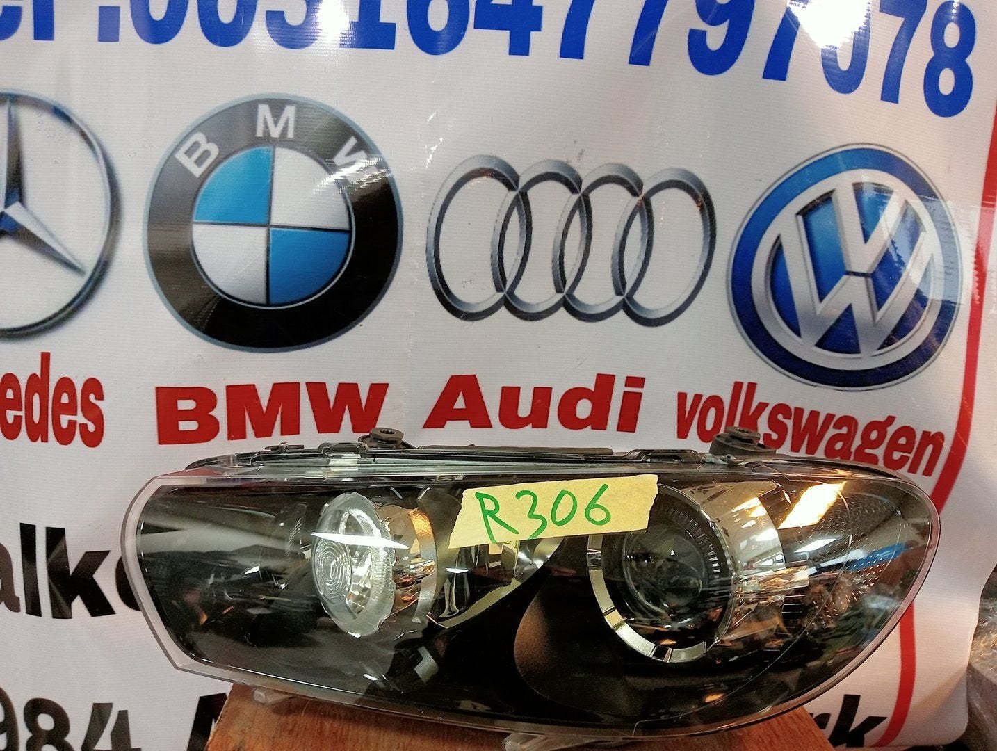 Koplamp unit bi xenon vw scirocco r20 model 2008/2014 Links, Volkswagen, -, Utilisé, -